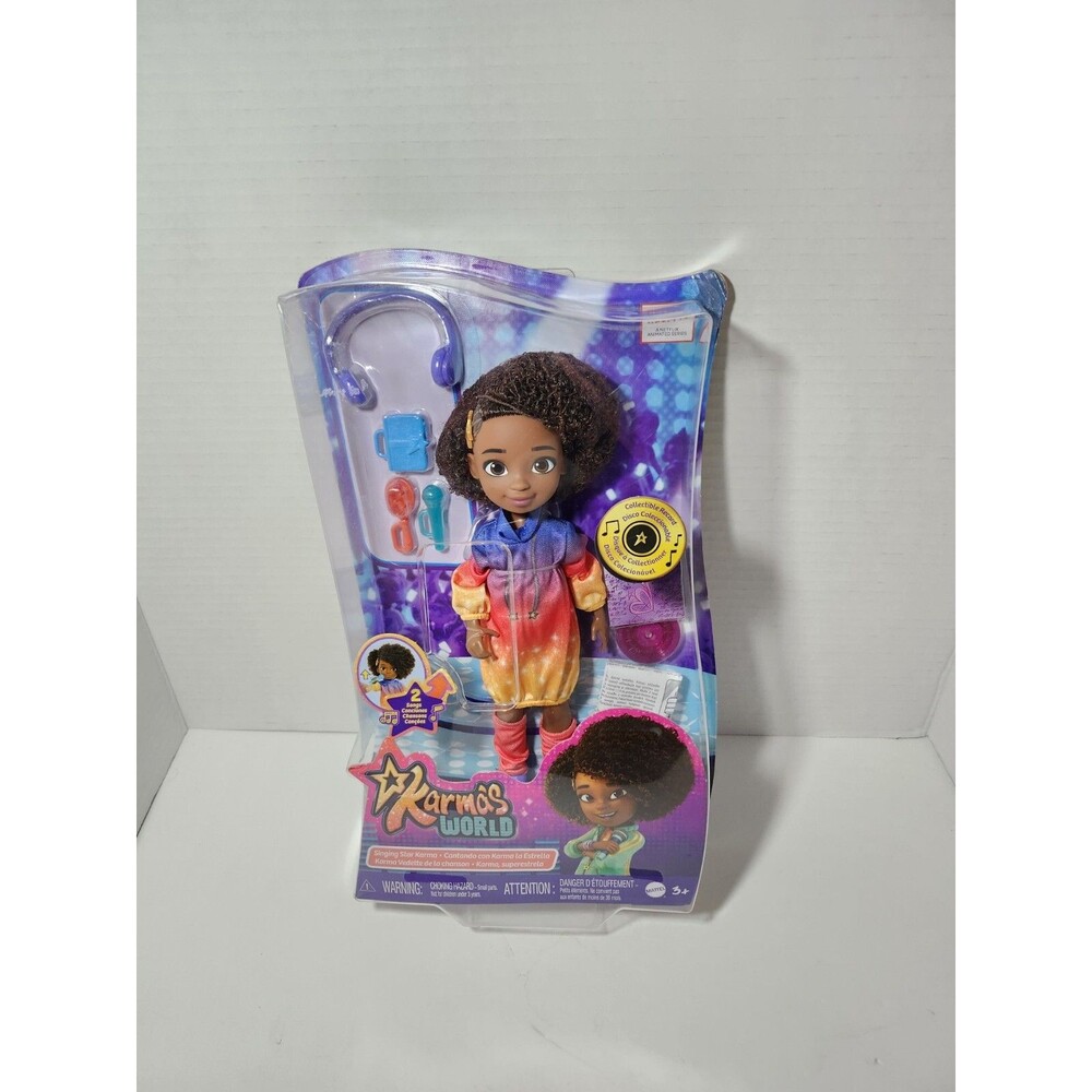 Mattel - KARMA'S WORLD (Netflix) Singing Star Karma Doll Figure Toy - NEW